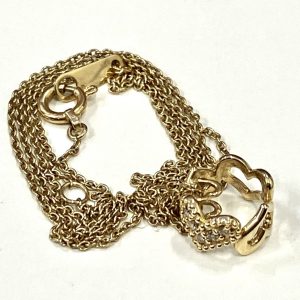 K18 メレダイヤ付きネックレス